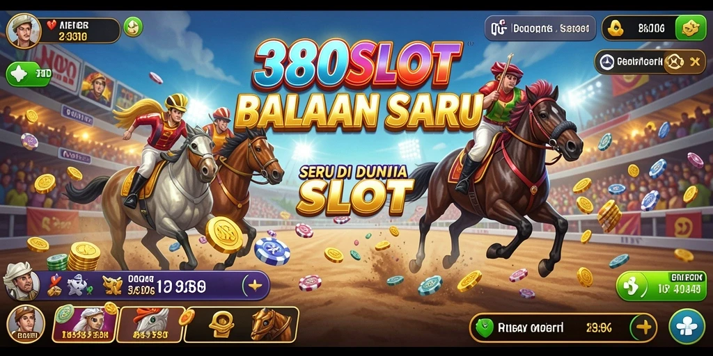 Tampilan balapan mendebarkan dari 380SLOT dengan mobil berkecepatan tinggi.