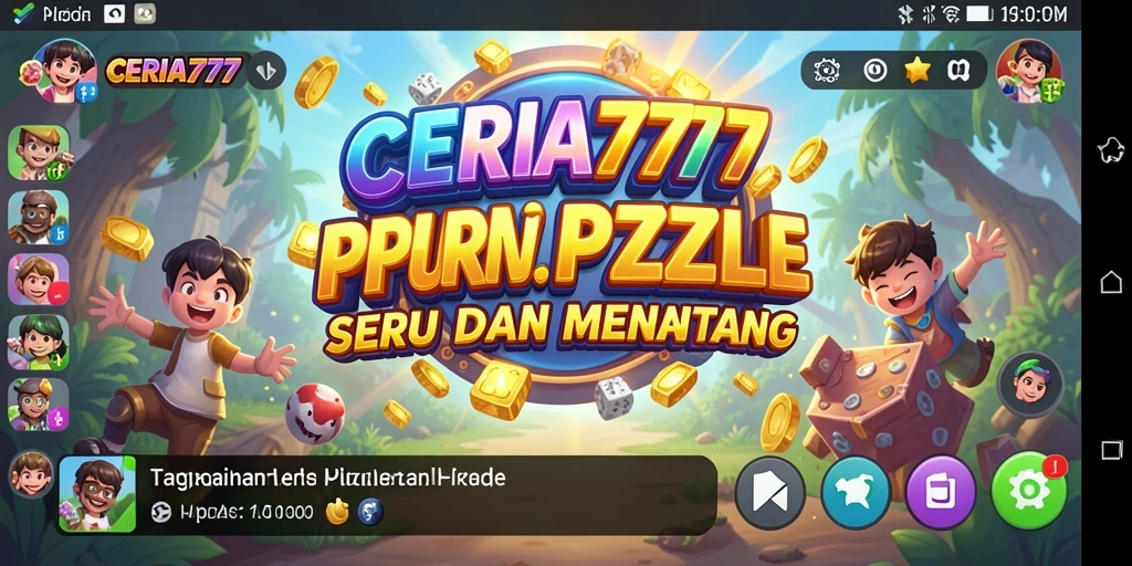 Tampilan gameplay CERIA777 dengan berbagai level Puzzle yang menarik.