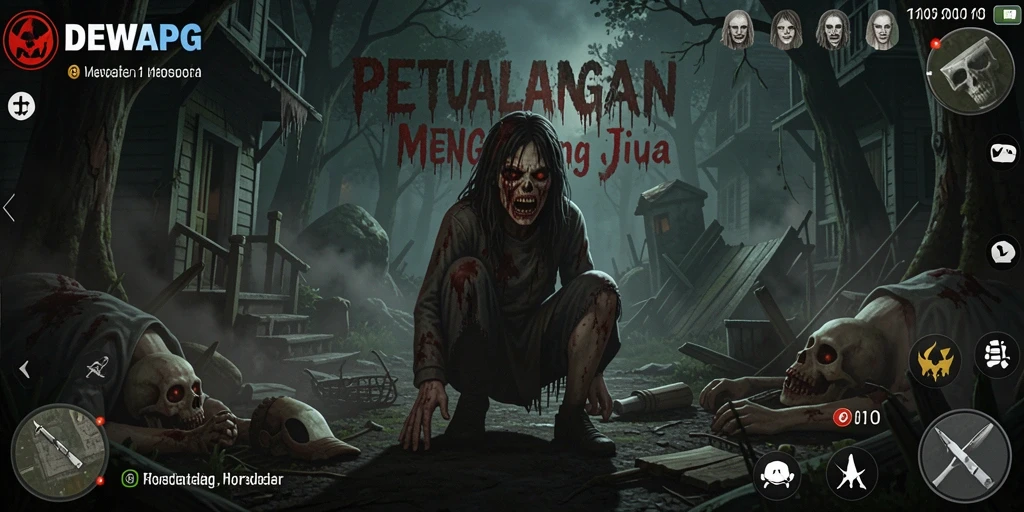 Tangkapan layar DEWAPG menampilkan suasana horor yang menegangkan.