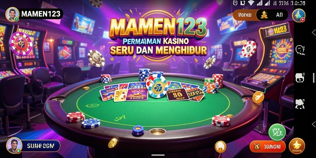 Tampilan gameplay seru di MAMEN123 dengan fitur kasino yang menarik.