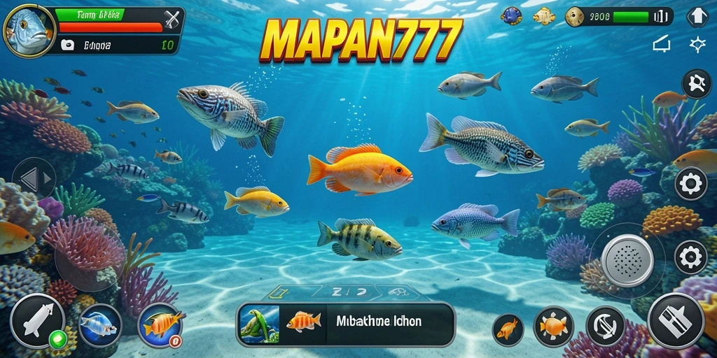 Tampilan menarik dari gameplay Tembak Ikan di MAPAN777.