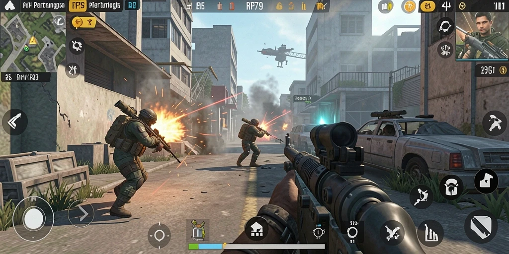 Tampilan gameplay RP79 yang menegangkan dan seru.